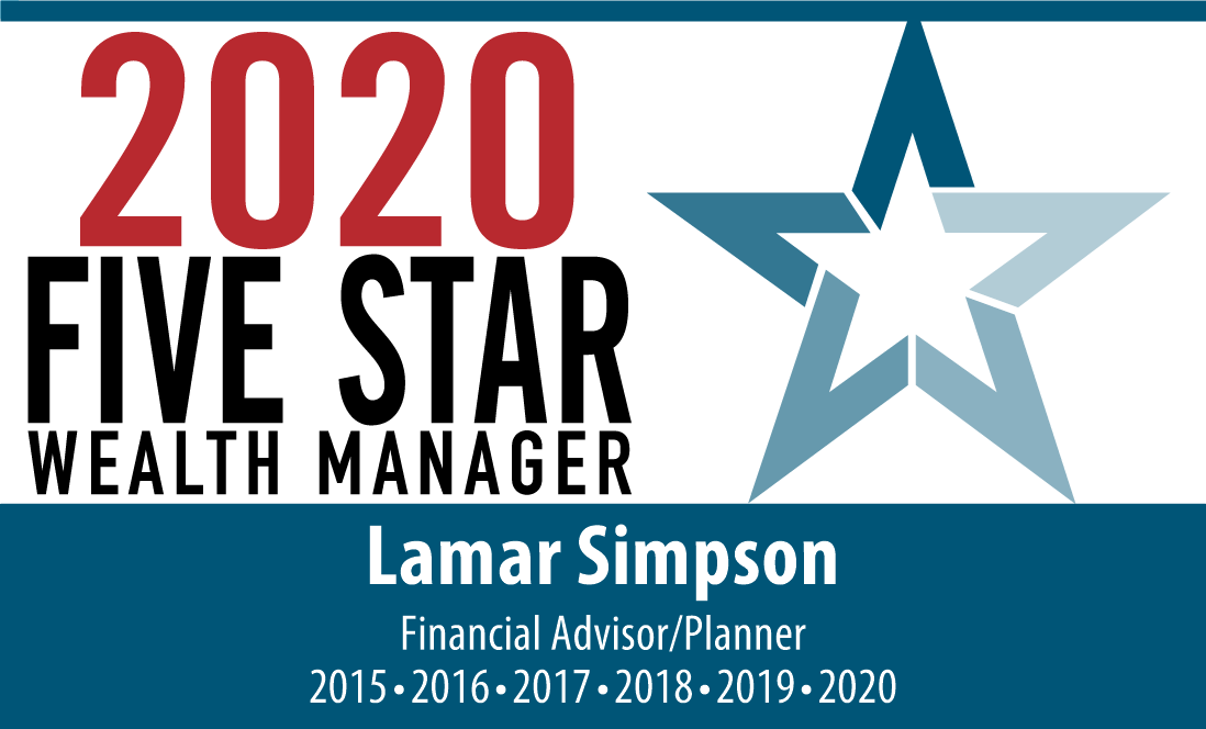 2020 Five Star Wealth Manager Award for Simpson Wealth Planning
